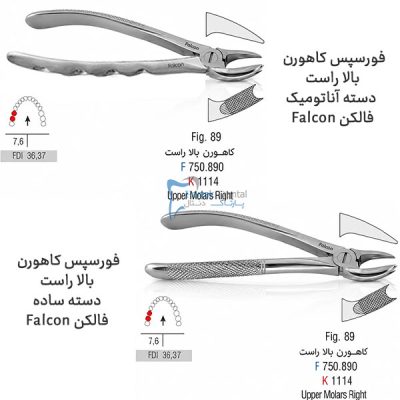 خرید و قیمت فورسپس کاهورن بالا راست فالکن Falcon