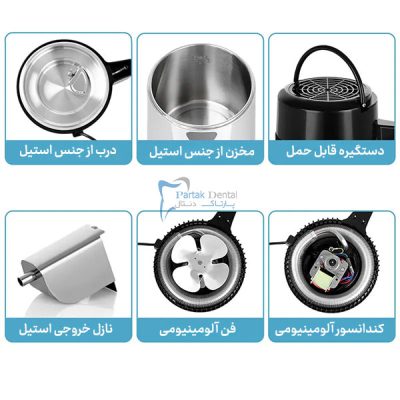 مشخصات فنی آب مقطرساز دندانپزشکی PRT Plus